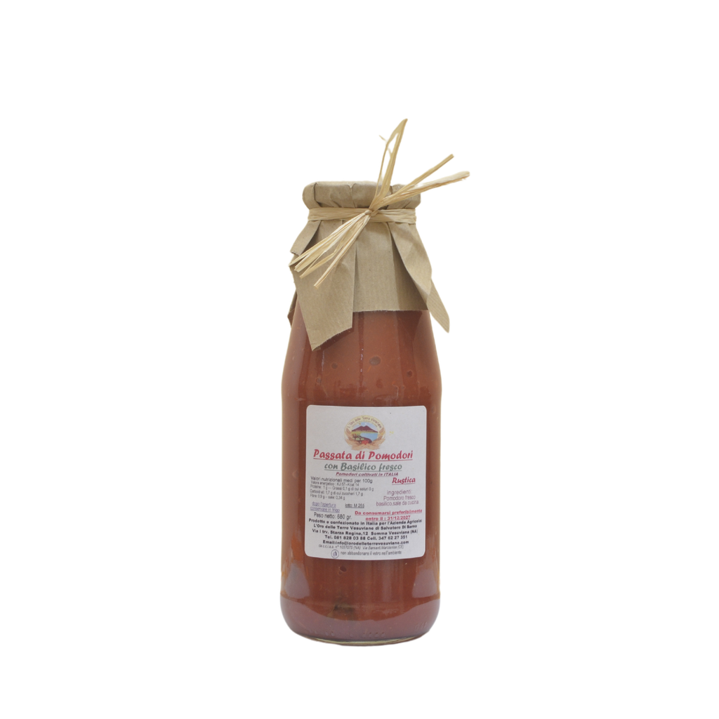 Passata di Pomodori con Basilico Fresco